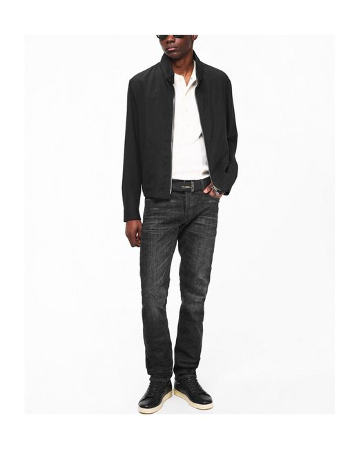 Tom Ford Black Stand-Collar Zip-Up Jacket for men