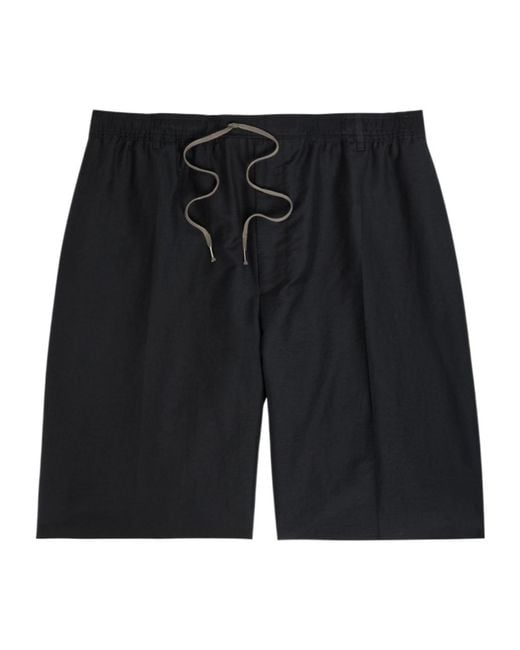 Maison Margiela Black Cotton-Blend Shorts for men