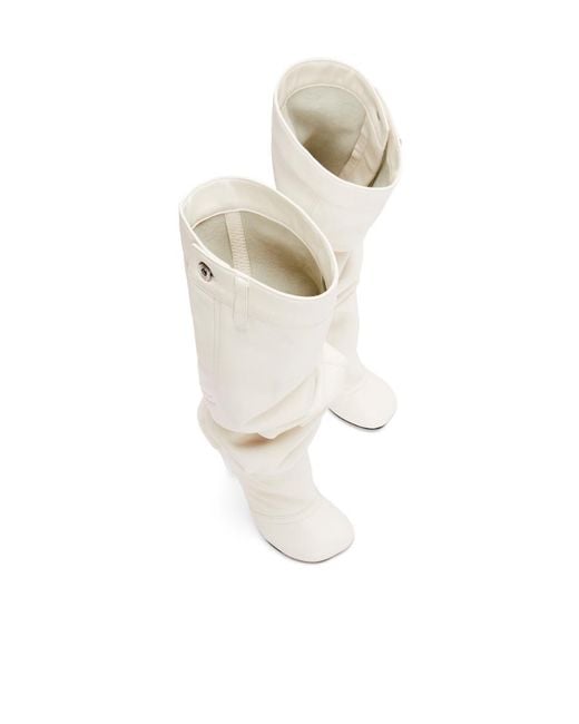 Loewe White Toy Over The Knee Boot