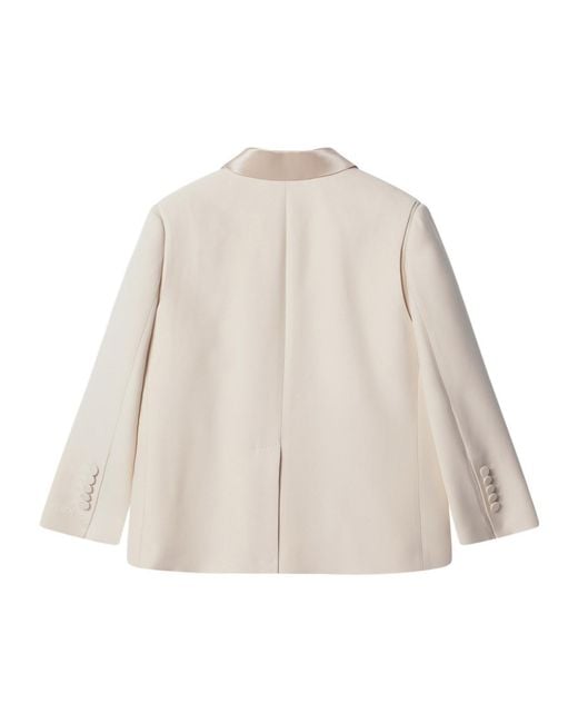 Fendi Natural Double Breasted Long Sleeved Jacket