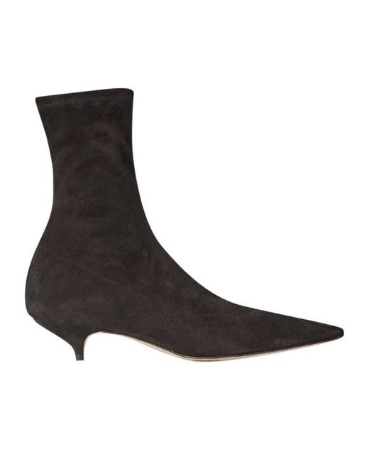 The Row Brown Liisa Kitten Boots