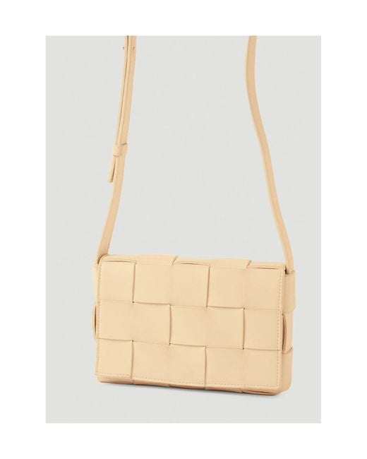 Bottega Veneta White Small Cassette Shoulder Bag