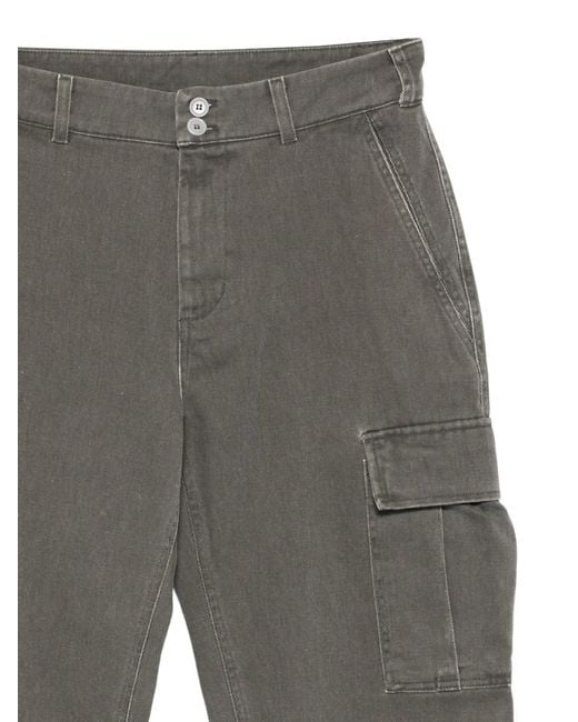 Aspesi Gray Cargo-Pocket Trousers for men