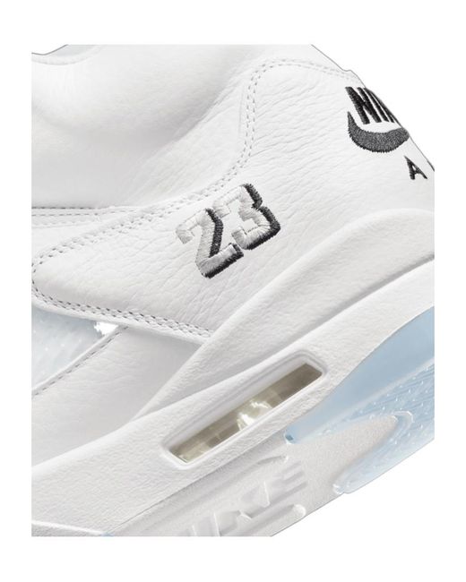 Nike White Air Jordan 5 Retro Lace-Up Sneakers for men