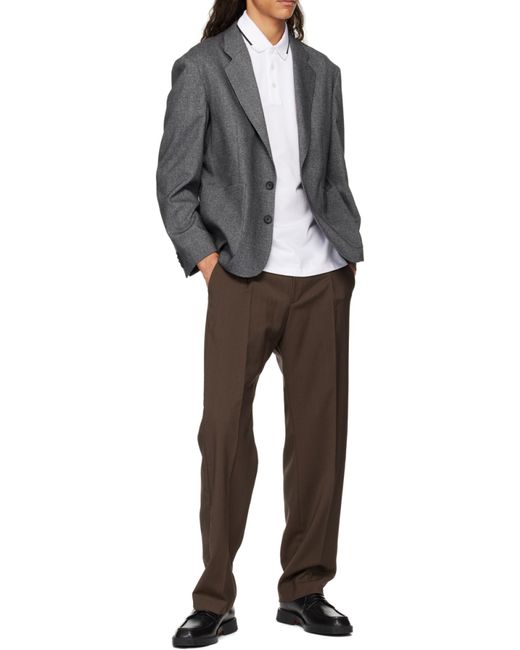 Boss Black Belt-Loop Casual Pants for men