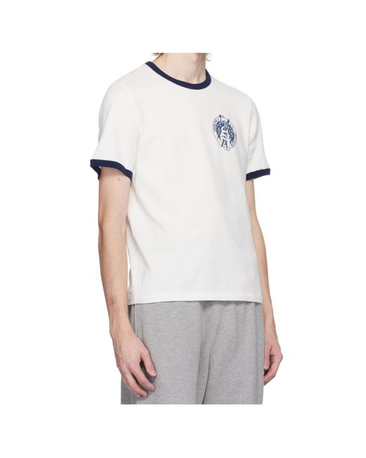Ambush White Art Club Graphic-Print T-Shirt for men