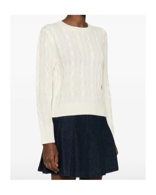 Sporty & Rich Natural Long-Sleeved Sweatshirt