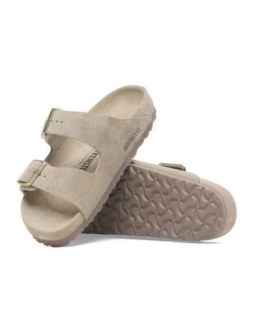 Birkenstock White Arizona Double Buckle Sandals