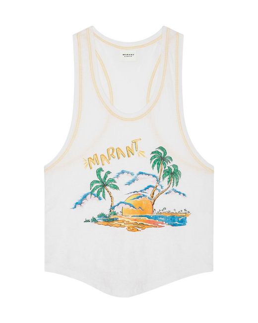 Isabel Marant White Arielle Tee-Shirt