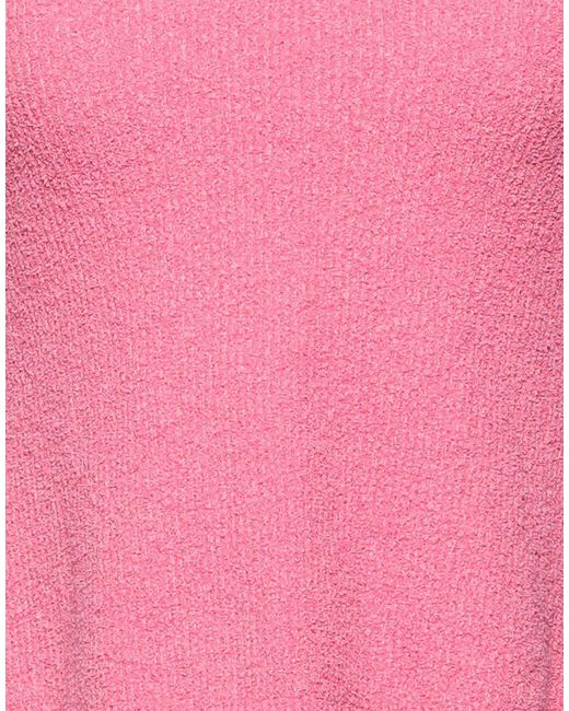 Jacquemus Pink Solid-Color Knit Top