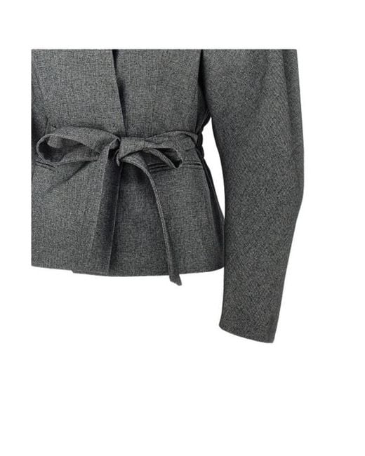 ANDAMANE Gray Long-Sleeve Casual Jacket