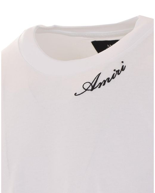 Amiri White Short-Sleeved T-Shirt for men