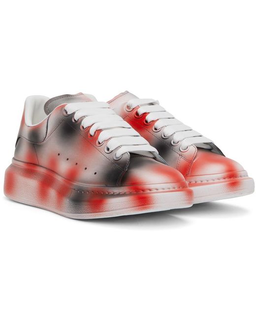 McQueen Red Logo Board Shoes for men
