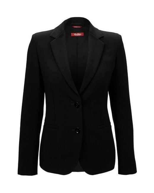 Max Mara Black Lapel Suit Jacket