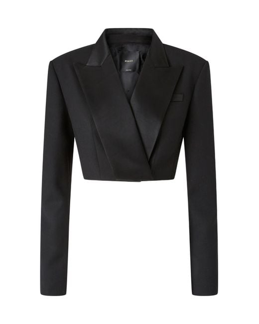 Pinko Black Cropped Blazer