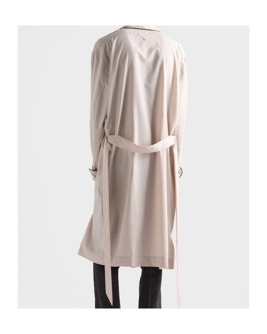 Prada Multicolor Cotton Blend Robe Coat for men