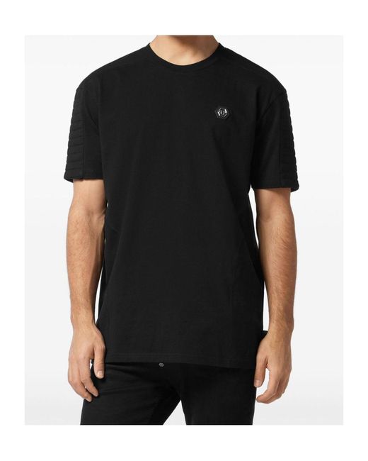 Philipp Plein Black T-Shirt Logo for men