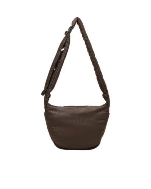 Emporio Armani White Padded Nylon Shoulder Bag for men