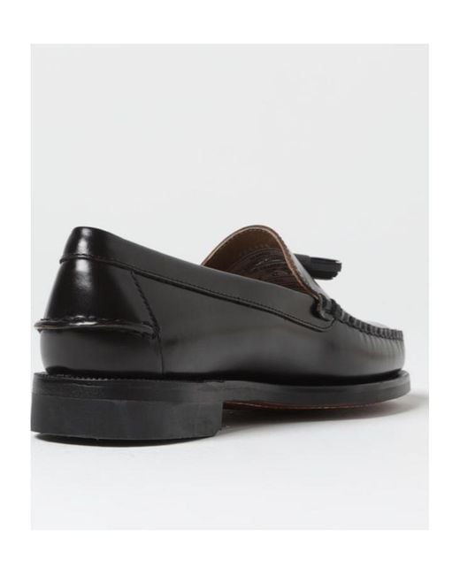 Sebago Black Round-Headed Love Shoes for men