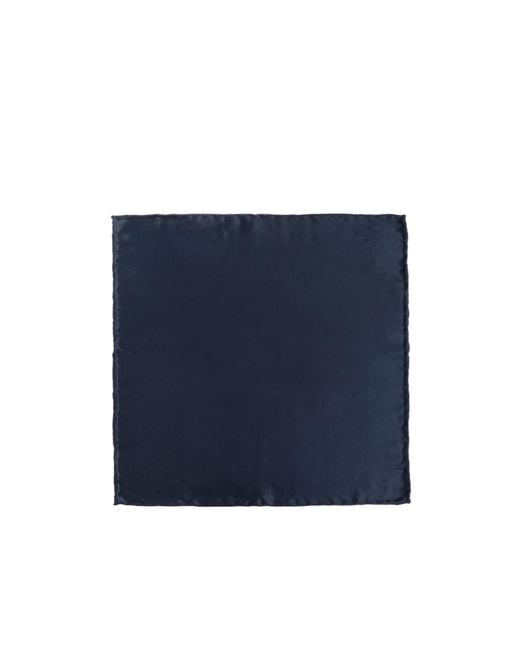 Ferragamo Blue Square Pocket Scarf for men