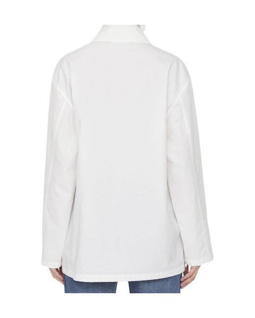 The Row White Rigel Buttoned Shirt