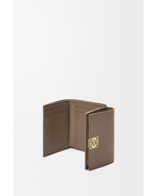 Loewe Brown Anagram Trifold Wallet