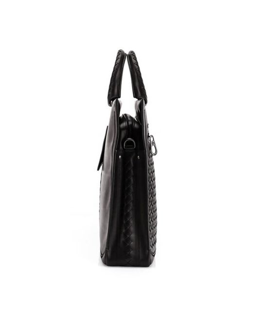 Bottega Veneta Black Weaving A Portable Briefcase for men