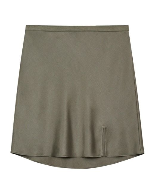 Anine Bing Green Minimalist Slim-Fit Short Skirt