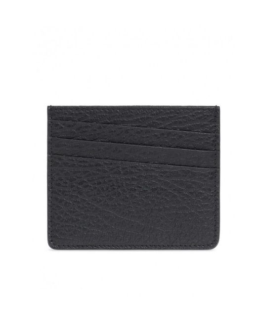 Maison Margiela Blue Four Stitches Card Holder for men