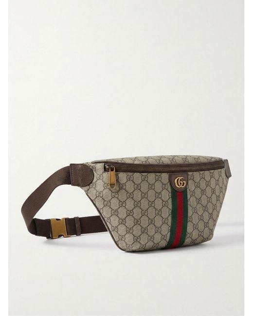 Gucci Gray Ophidia Large Belt Bag for men
