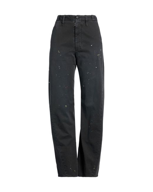 MM6 by Maison Margiela Gray Tie-Dye Straight-Leg Pants