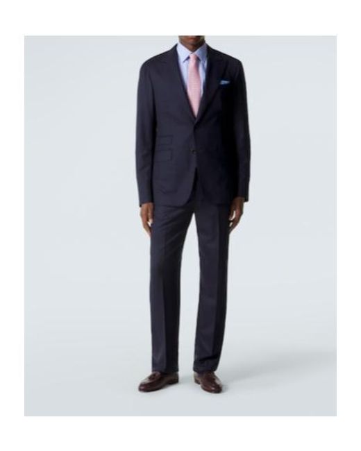 Dunhill Blue Wool Slim Pants for men