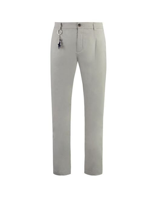 Paul & Shark Gray Tailored Trousers for men