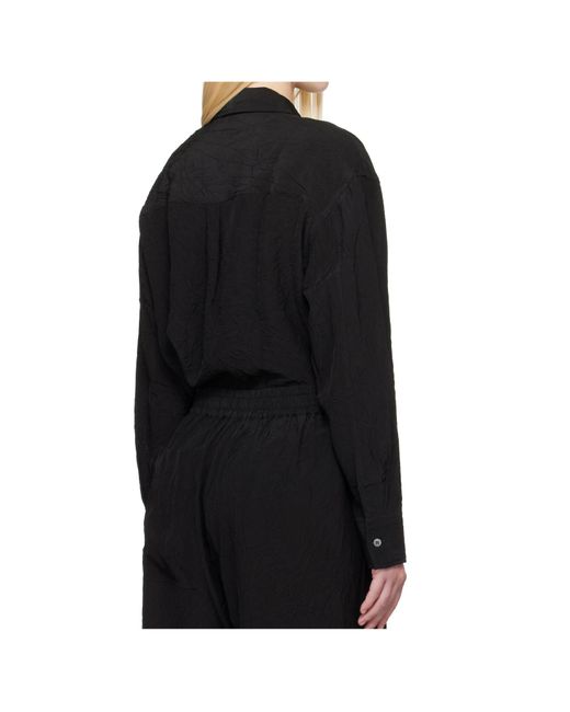 Studio Nicholson Brown Long-Sleeved Buttoned Shirt