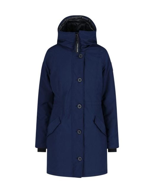 Canada Goose Blue Logo Down Jacket