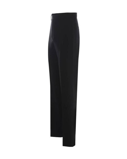 Tagliatore Black Pleated Tailored Trousers for men