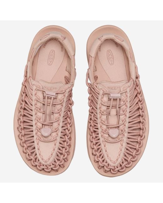 Keen Pink Woven Quicklace Sandals