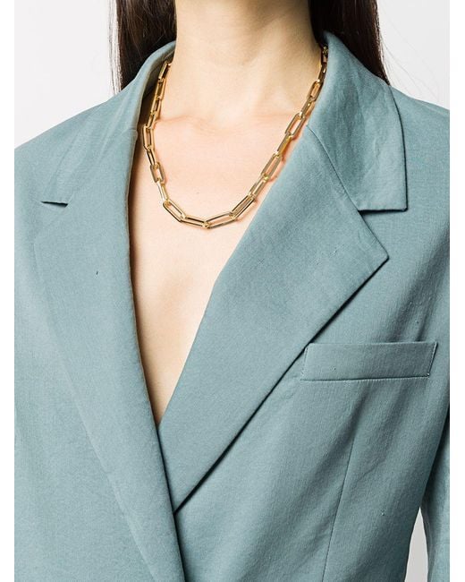 FEDERICA TOSI Metallic Elongated Link Necklace