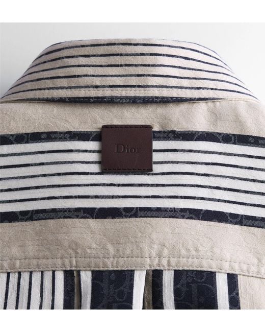 Dior Multicolor Iviera Oblique Sun Stripes Overshirt for men