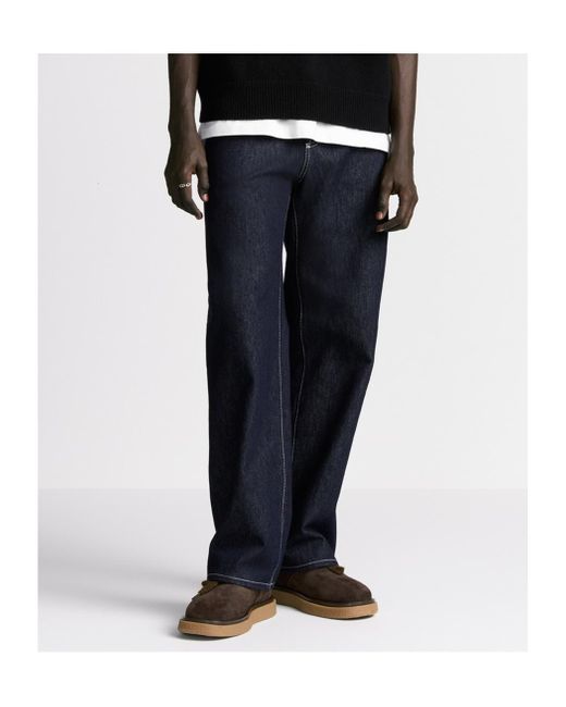 Dior Blue Belt-Loop Jeans for men