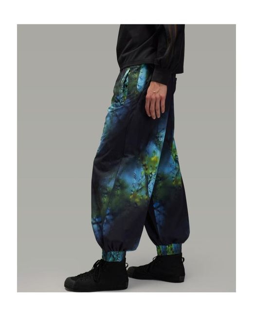 Y-3 Blue Aop Ripstop Pants for men