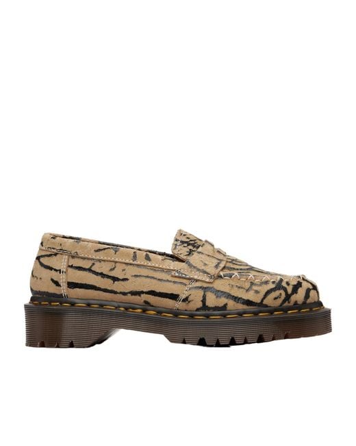Dr. Martens Brown Delapre Penny Loafers for men