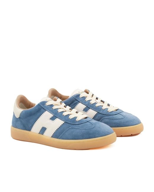 Hogan Blue Cool Panelled Low-Top Sneakers