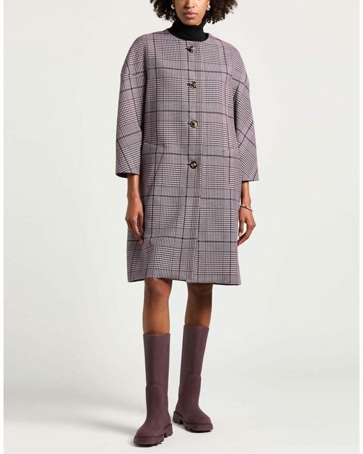 Marni Purple Single-Breasted Coat