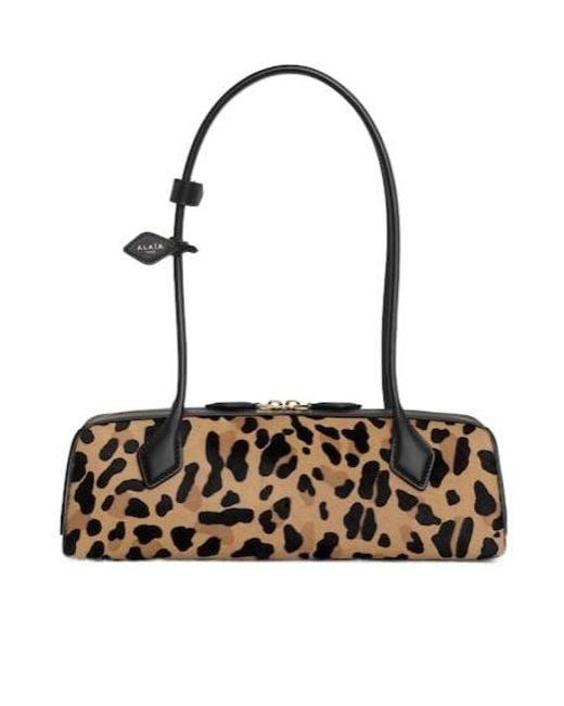 Alaïa Multicolor Alaïa Le Teckel Leopard Printed Medium Bag