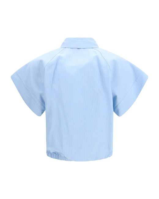 Jacob Cohen Blue Striped Buttoned Shirt