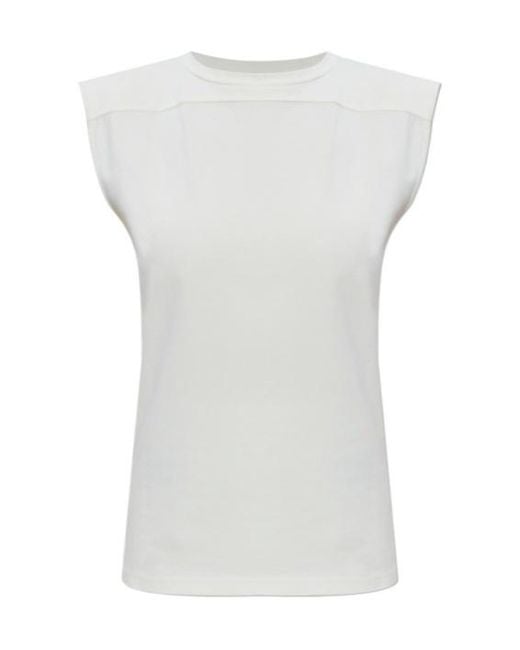 Jil Sander White Cutout Back Sleeveless Top