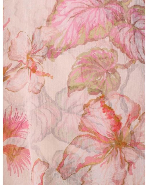 Zimmermann Pink Matchmaker Billow Blouse
