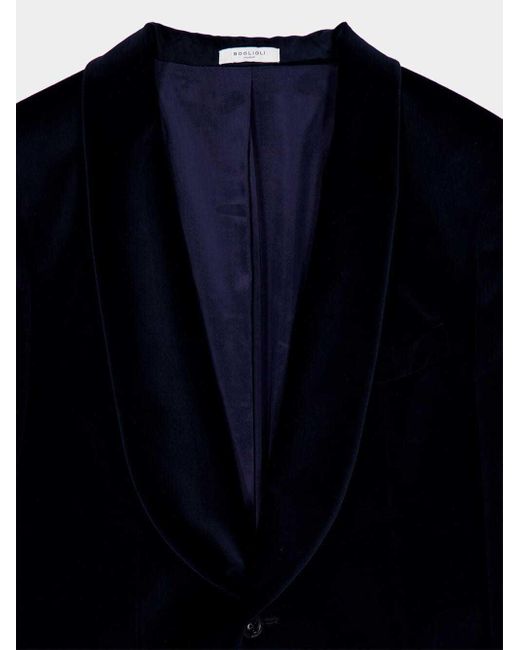 Boglioli Blue Long-Sleeved Suit Coat for men