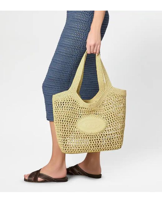Tod's Metallic Shopping Bag